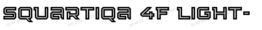 Squartiqa 4F Light字体转换